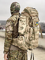 Каркасный тактический армейский военный рюкзак Asdag 110л / Крепкий рюкзак большого объема ОРИГИНАЛ Турция
