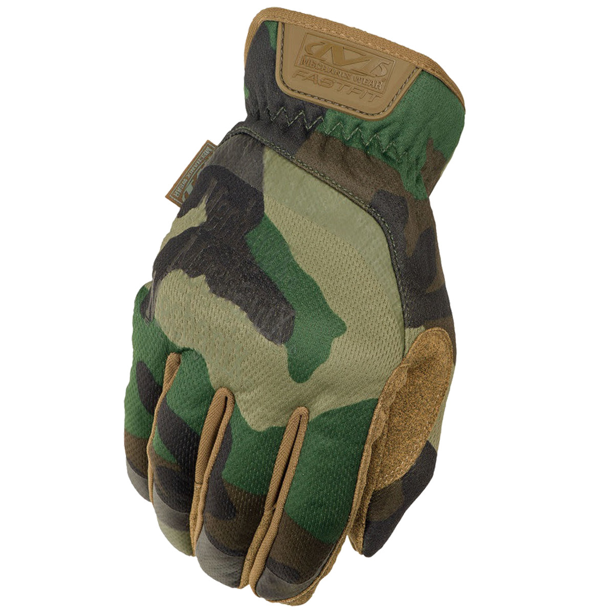 Рукавиці тактичні Mechanix Wear FastFit Woodland Camo FFTAB-77