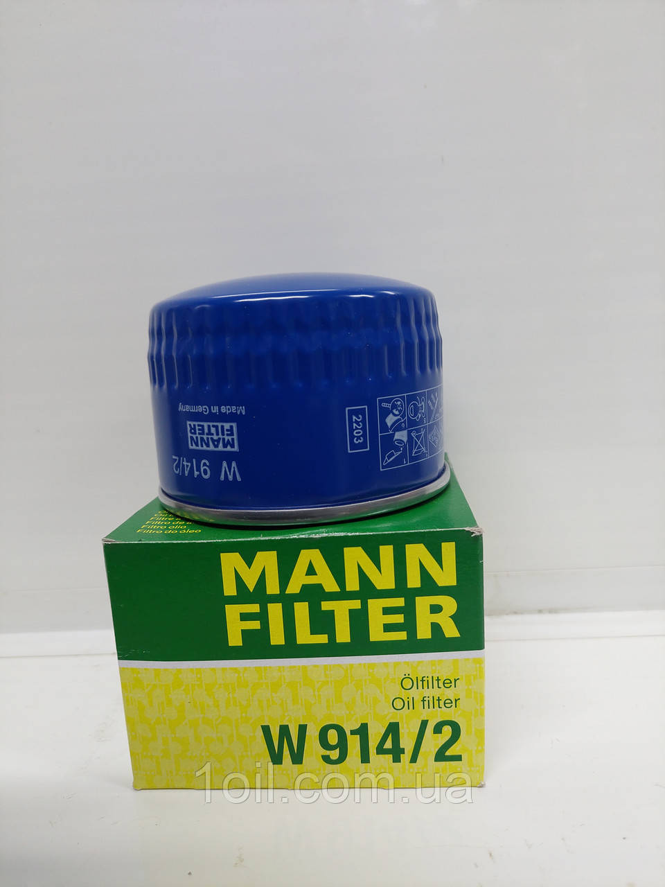 Фільтр масляний       MANN W914/2 (ВАЗ 08) (аналог OC384)