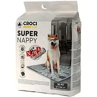 Пелюшки для собак і тварин 90 х 60 см. 50 шт. Croci Super Nappy (Кроки Супер Неппі)