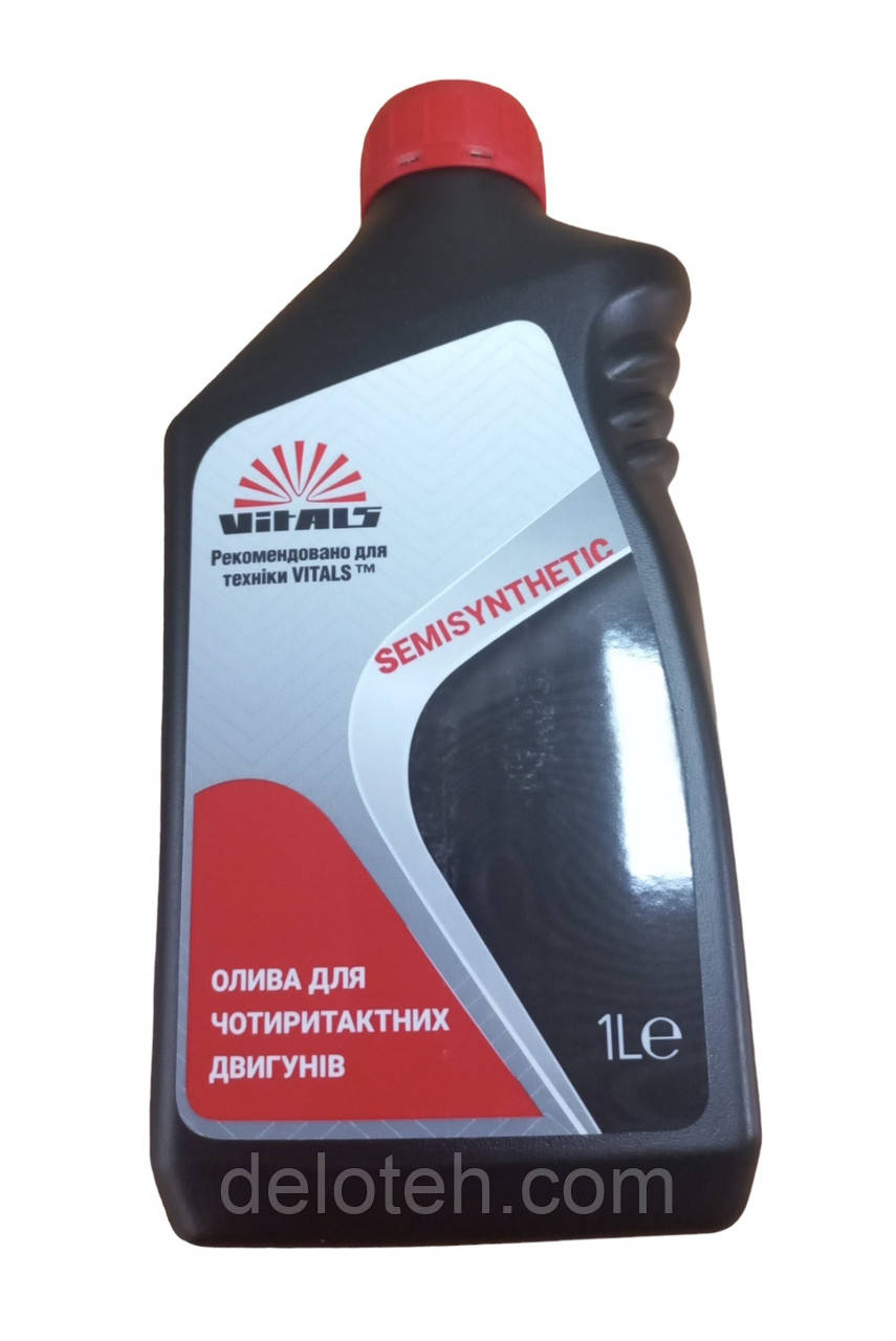 Олива для чотиритактних двигунів Vitals Semisynthetic API SL/CF, 1 л, фото 1