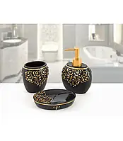Комплект у ванну Irya - Flosy siah чорний (3 предмети)