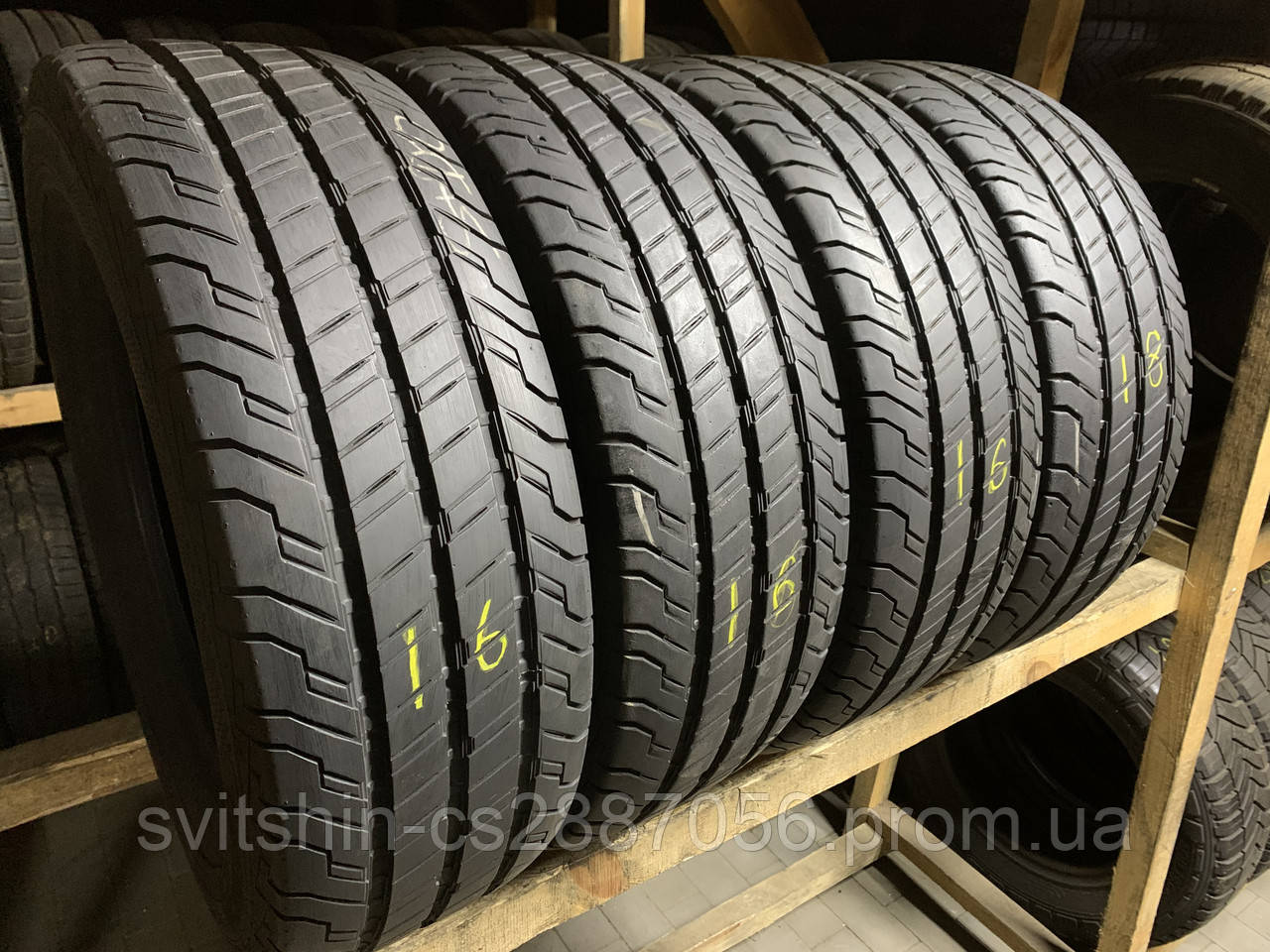 Шини літо 235/65R16C Continental ContiVanContact 100 7,5-8мм 4шт