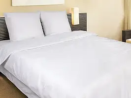 Постільна білизна Iris Home Готель - Ranforce White біла двоспальна для готелів