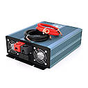 Інвертор напруги Mexxsun MXS-2000, 12V/220V, 2000 W з модифікованою синусоїдою, 2 Shuko, клемні дроти,, фото 2