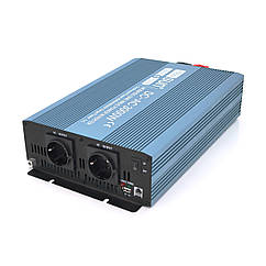 Інвертор напруги Mexxsun MXS-3000, 24V/220V, 3000 W з модифікованою синусоїдою, 2 Shuko, клемні дроти,