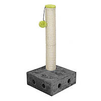 Кігтеточка стовпчик з іграшкою для кішок CROCI Interactive Cheese (Кроки) 25х25х51.5 см