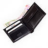 Чоловічий гаманець із гладкої шкіри Karya 0458-1 чорний, фото 5