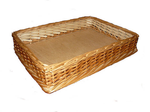 Лоток плетений з лози в8-60*40 / 600х400х80, фото 2