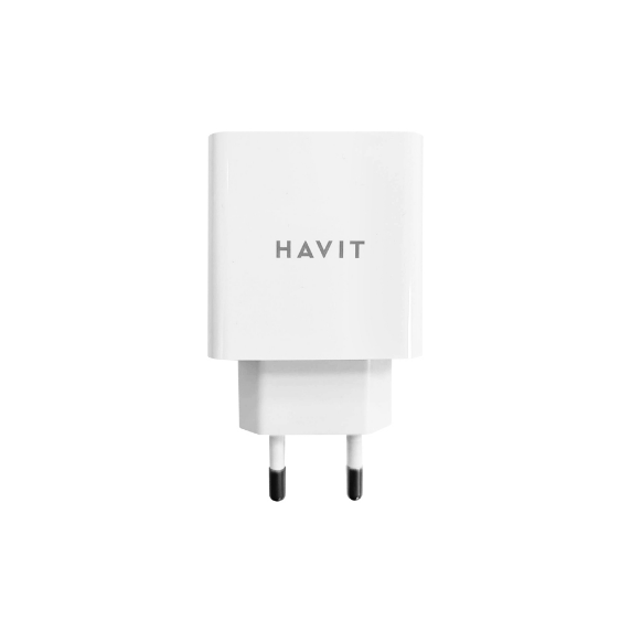 Зарядний пристрій мережевий USB 3,1А QC 18W білий Havit HV-UC1015, фото 1