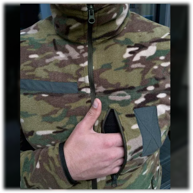Армейские Флисовые Кофты Multicam (46-60р) Тактическая Усиленная ...