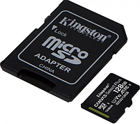 Карта пам'яті microSDXC 128Гб Class 10 (UHS-1) 100Мб/с Kingston Canvas Select Plus + adapter SD, фото 2