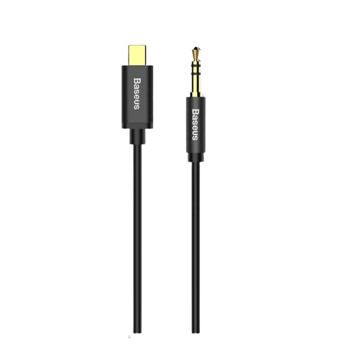 Аудіокабель BASEUS Yiven CAM01-01 AUX/Type-C чорний, фото 1