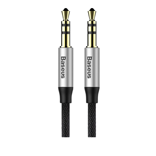 Аудіокабель BASEUS CAM30-CS1 AUX чорний/срібний, фото 1
