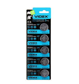 Батарейка CR2016 (бл-5шт) Videx