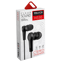 Навушники WALKER H330 з мікрофоном чорний, фото 2