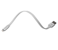 Кабель USB Lightning ColorWay CW-CBUM-LM25W 2,4A 0,25м білий, фото 2