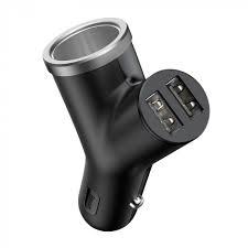 Зарядний пристрій автомобільний Baseus CCALL-YX01 2USB 3.1A чорний
