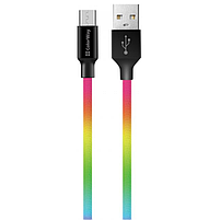 Кабель USB MicroUSB ColorWay CW-CBUM017-MC 2,4A 1м різнокольоровий, фото 3