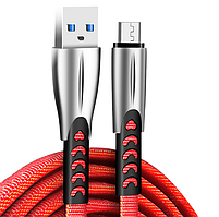 Кабель USB MicroUSB ColorWay CW-CBUM011-RD 2,4A 1м червоний, фото 4