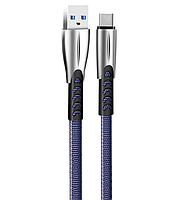 Кабель USB Type-C ColorWay CW-CBUC012-BL 2,4A 1м синій, фото 3