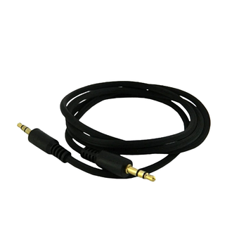 Аудіокабель WALKER H82 AUX ребристий чорний