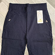 Штани жіночі бавовна з бамбуком Kenalin, розмір 6XL-7XL, сині, 509-3, фото 2