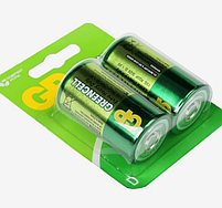Батарейка сольова D/R20 (пл-2шт) GP Greencell, фото 2
