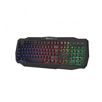 Клавіатура ігрова XTRIKE KB-302USB дротова USB з підсвічуванням чорний