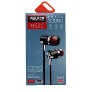 Навушники WALKER H520 AUX з мікрофоном чорний, фото 2
