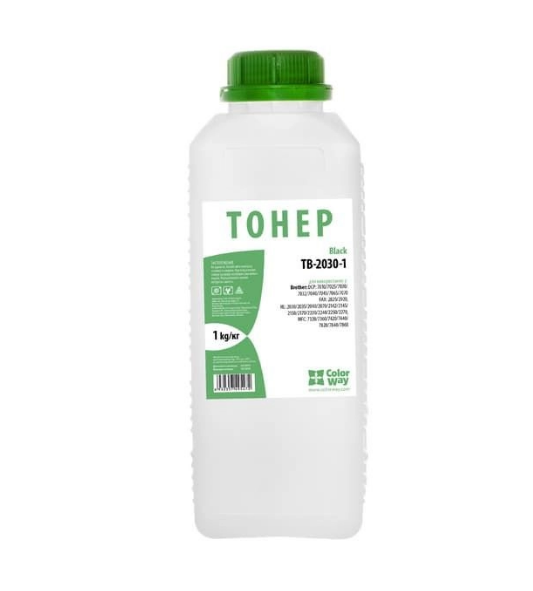 Тонер для Brother HL-2040/5250/7010 1кг TB-2030-1 ColorWay