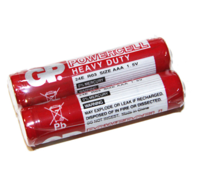 Батарейка сольова AAA/R03 (пл-2шт) GP Powercell