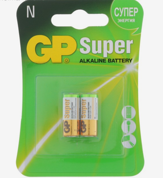 Батарейка LR1 (бл-2шт) GP Super