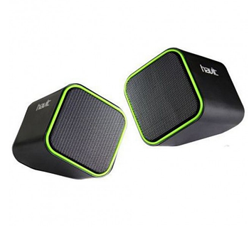 Акустична система 2.0 HV-SK473 4W USB дротова чорний/зелений Havit