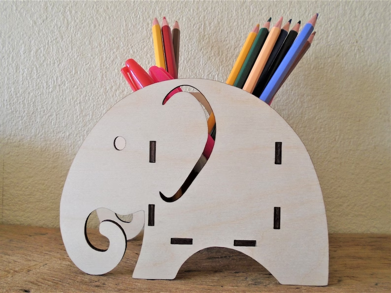 Іменний органайзер «Слон» 155х115х65мм, фото 1