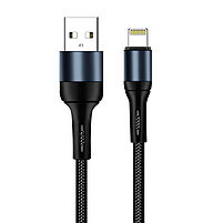 Кабель USB Lightning ColorWay CW-CBUL045-BK 2,4A 1м чорний, фото 3