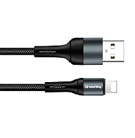 Кабель USB Lightning ColorWay CW-CBUL045-BK 2,4A 1м чорний, фото 4
