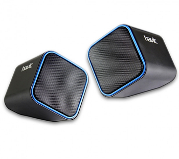 Акустична система 2.0 HV-SK473 4W USB дротова чорний/блакитний Havit