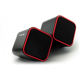 Акустична система 2.0 HV-SK473 4W USB дротова чорний/червоний Havit