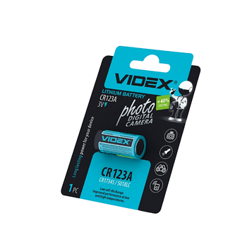 Батарейка CR123 (бл-1шт) Videx