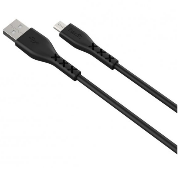 Кабель USB MicroUSB Havit HV-H67 2,0A 1,8 м чорний, фото 1