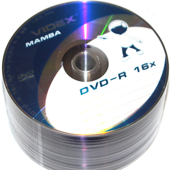 Диск DVD+R 4,7 Гб 16х Videx Bulk/50 шт.