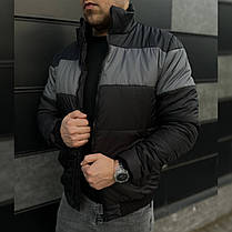 Куртка мужская стильная весенняя демисезонная, куртка asos черная, наполнитель SlimTex premium М/48, фото 3
