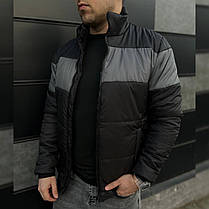 Куртка мужская стильная весенняя демисезонная, куртка asos черная, наполнитель SlimTex premium М/48, фото 2