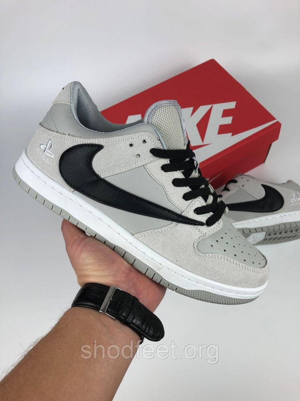 Кросівки Nike SB Dunk Low x Travis Scott PlayStation Grey