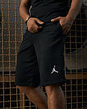 Чоловічі шорти Kukuruza Джордан/Чорні трикотажні шорти Jordan, фото 2