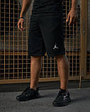 Чоловічі шорти Kukuruza Джордан/Чорні трикотажні шорти Jordan, фото 3