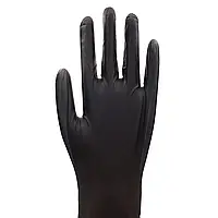 Перчатки нитрил-винил неопудренные Med-Komfort Vitril черные M 1 пара