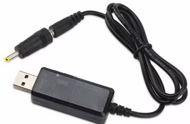 Адаптер живлення перетворювач USB 5В на 9В + Перехідник гніздо DC 5.5/2.1 - штекер DC 4.0/1.7