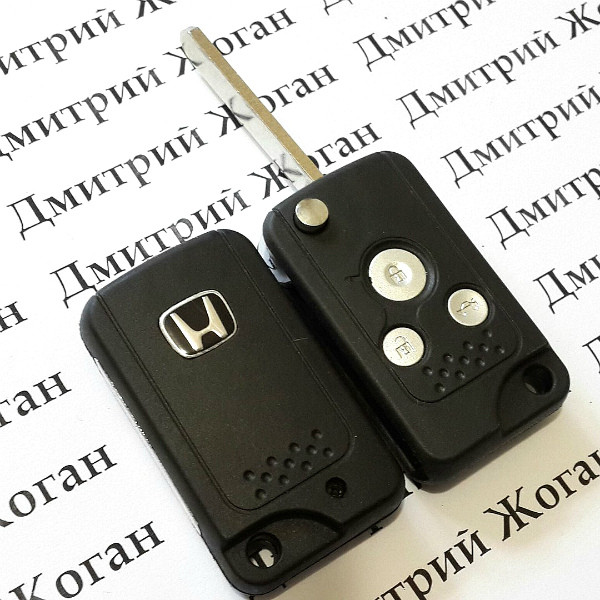 Корпус выкидного автоключа для Honda (Хонда) 3 кнопки, лезвие HON66 - фото 2 - id-p156929972